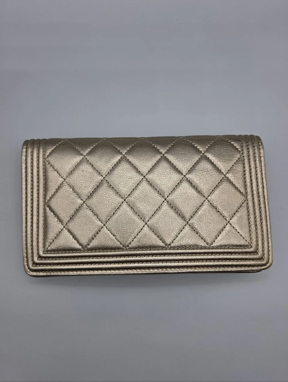 💛CHANEL Yen Gold Leather Wallet/Clutch💛